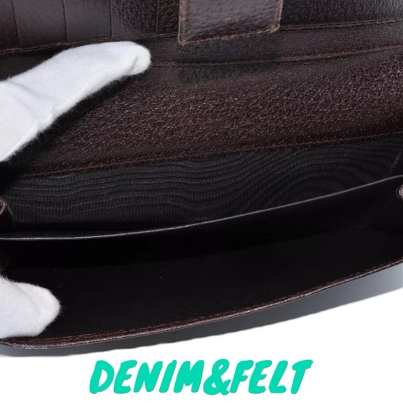 🤎GUCCI GG Brown/Tan Canvas Bi-Fold Leather Zip Around Bar Wallet | PRELOVED!!🤎 - Picture 9 of 11